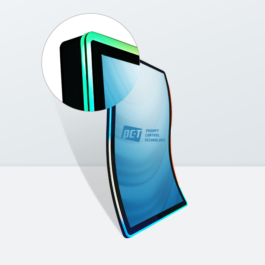 55" 4K S-Curved PCAP Touch Screen Monitor - Image 2