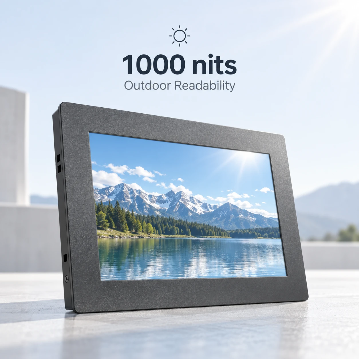 10.1" High-Brightness Wide-Screen Panel Mount PCAP Touch Monitor - Image 3