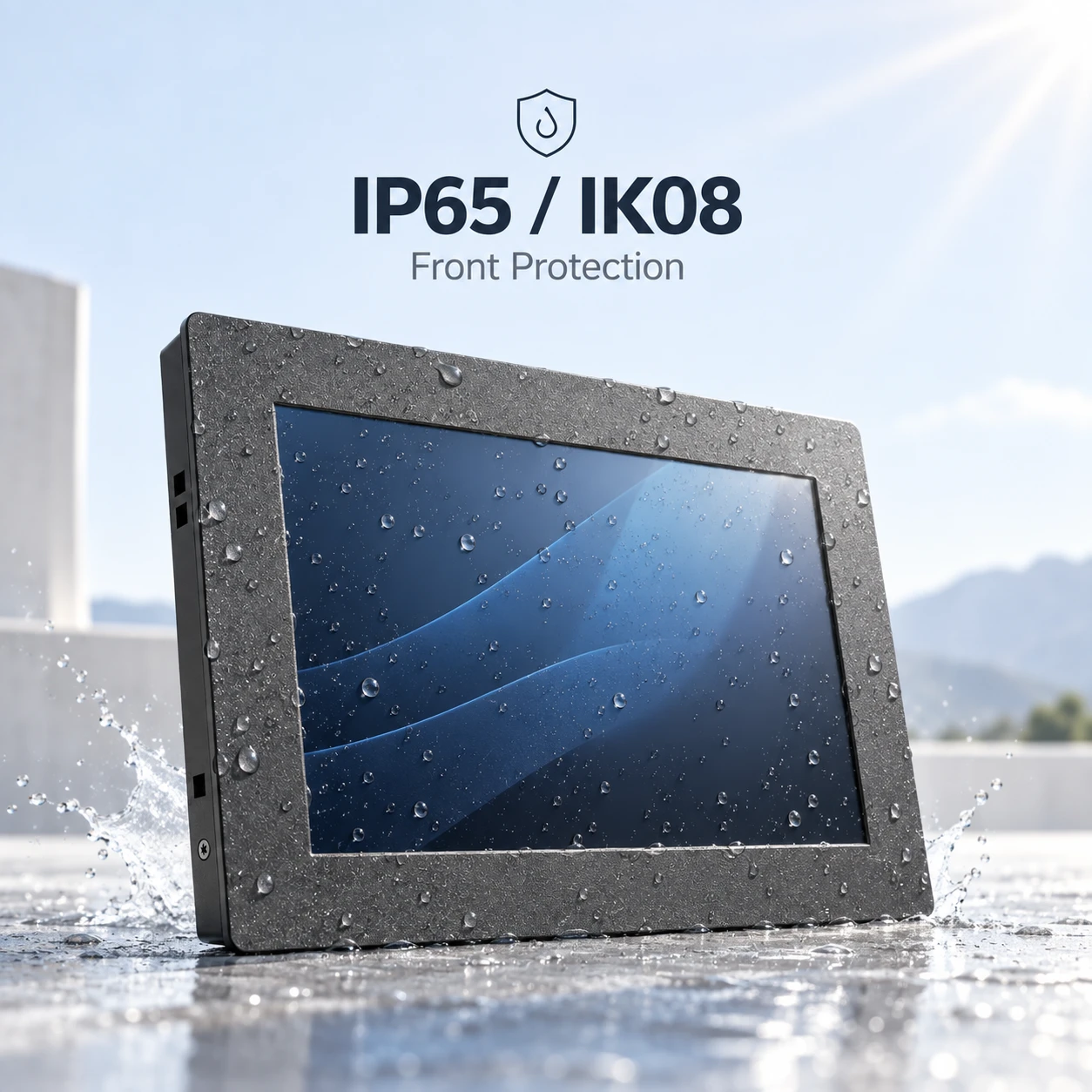 10.1" High-Brightness Wide-Screen Panel Mount PCAP Touch Monitor - Image 4